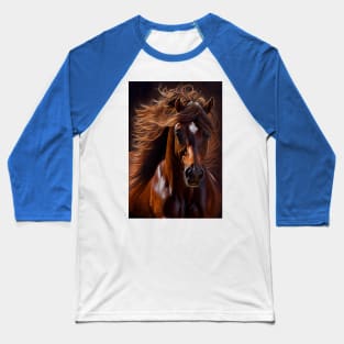 Morgan Horse - Oil paint Baseball T-Shirt